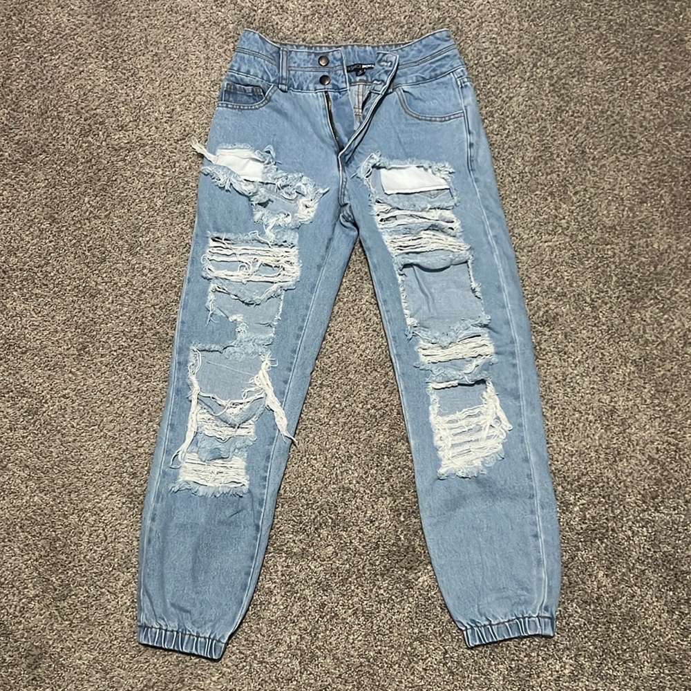 Fashion Nova Mom Jeans - Size 0